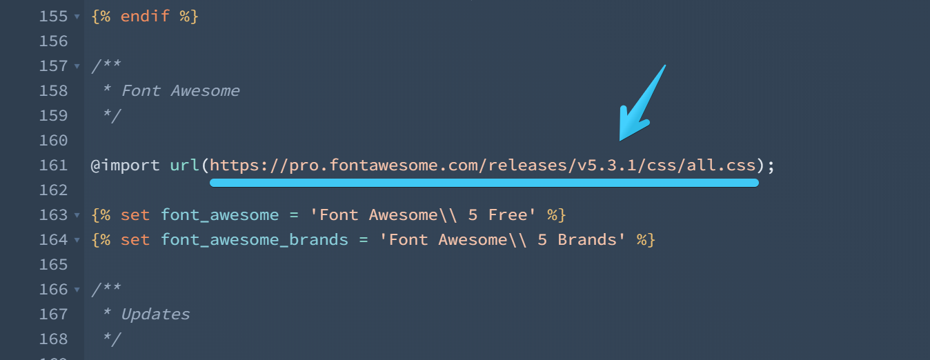 Act2.1 Font Awesome 5 Pro Integration - pro CSS file path