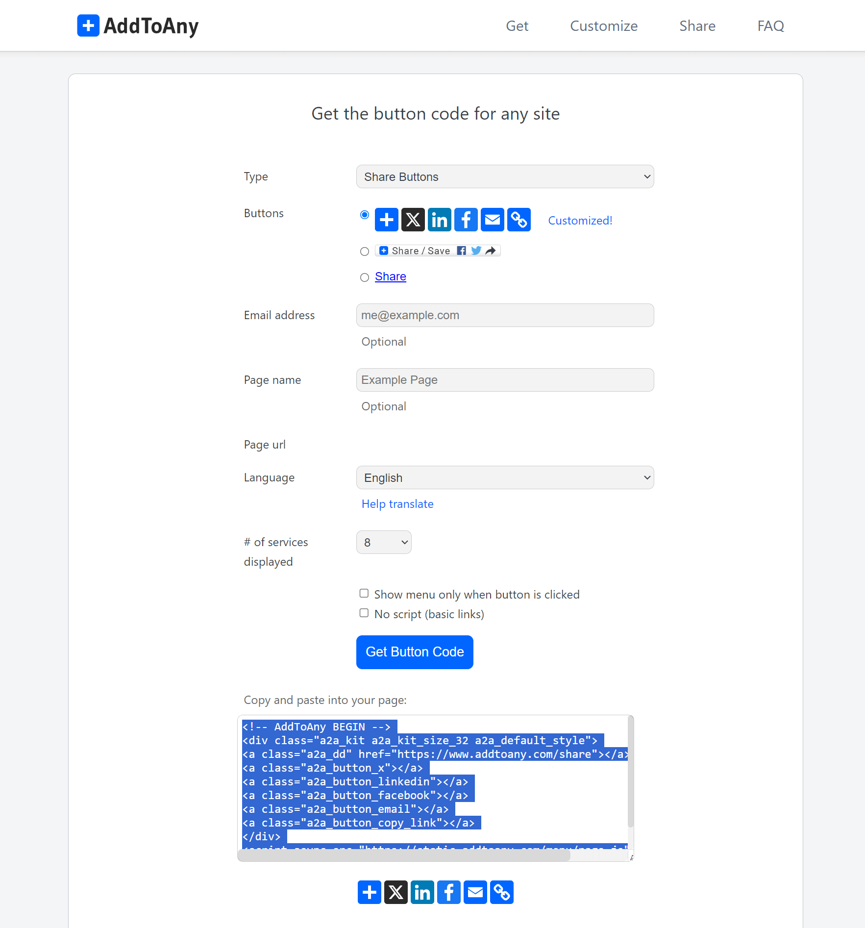 Act3 Addthis Replaced With Addtoany Get Code