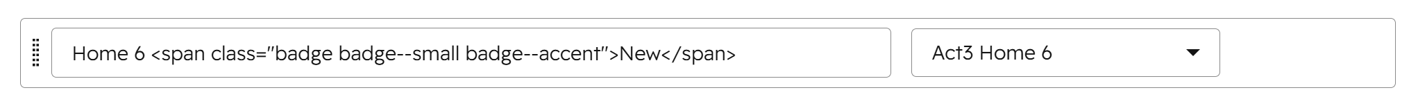 Act3 Badge Menu Editor Example