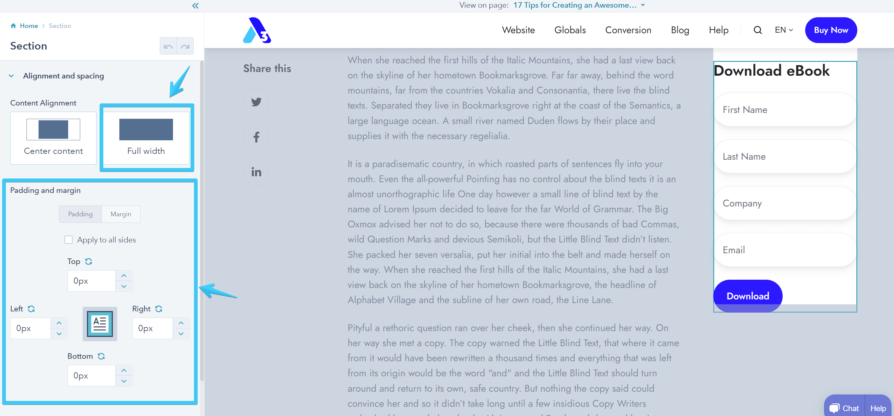Act3 Blog Global Sidebar Remove Default Padding