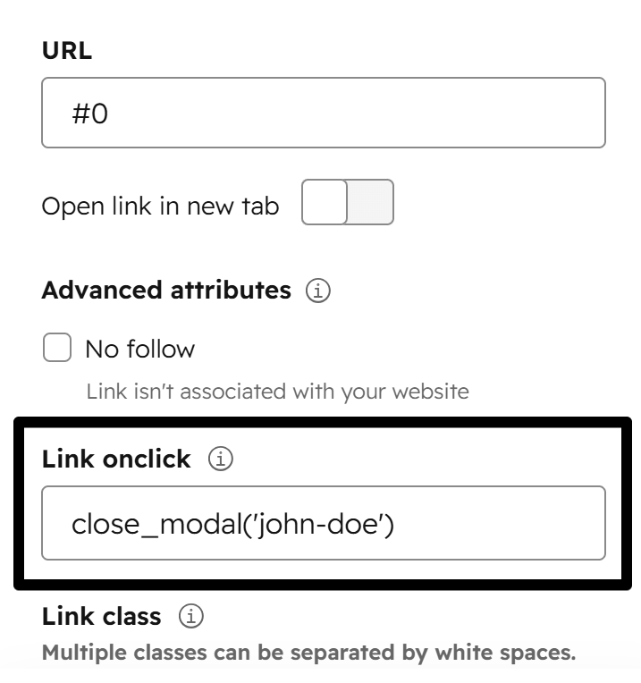 Act3 Close Modal Example