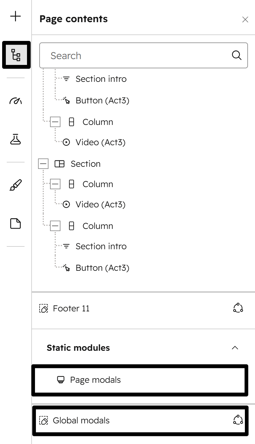 Act3 Contents Modals