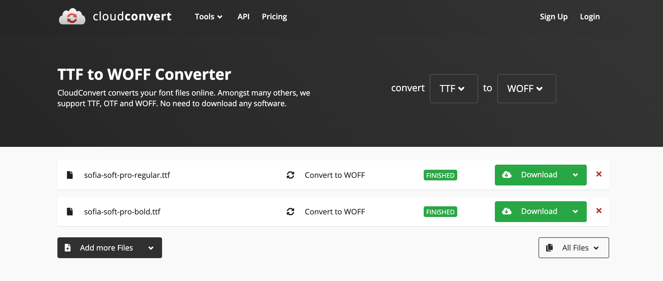 Act3 Convert Fonts Example