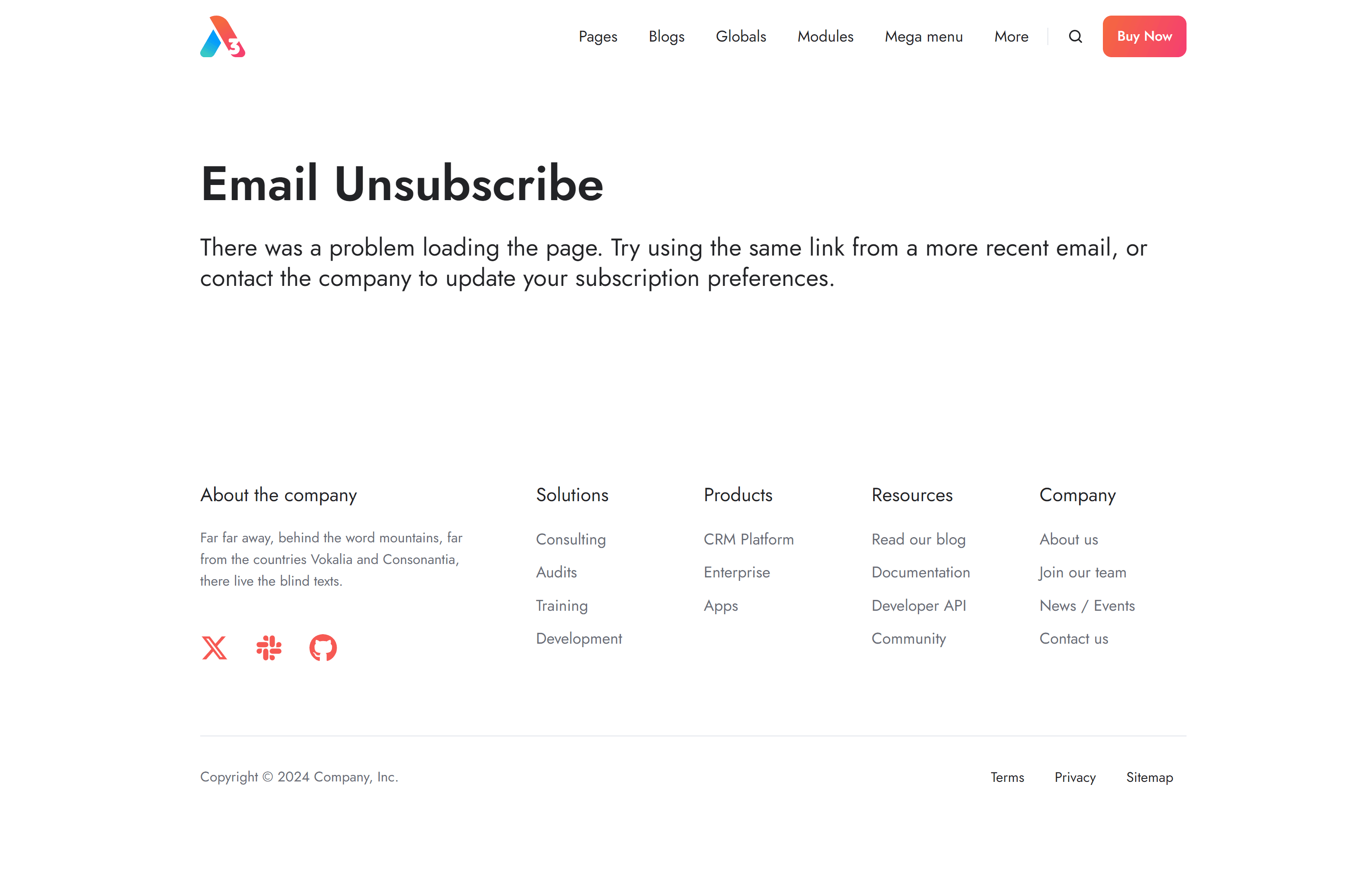 Act3 Email Subscription Unsubscribe Backup