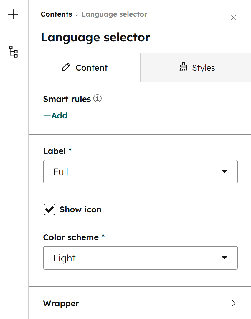 Act3 Header 3 Language Selector Module Settings