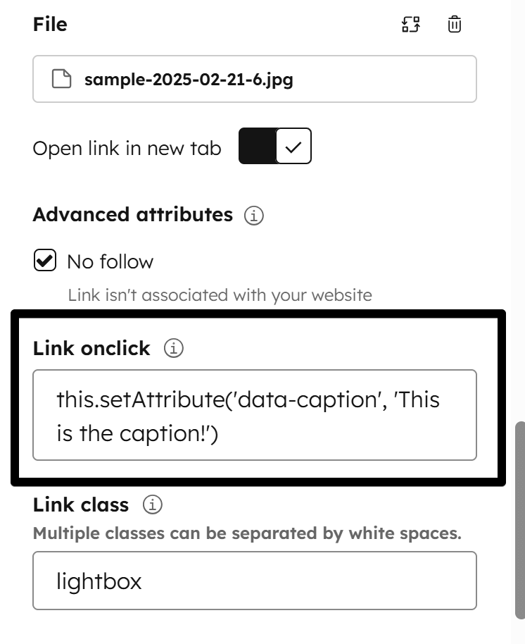 Act3 Lightbox Caption In Onclick