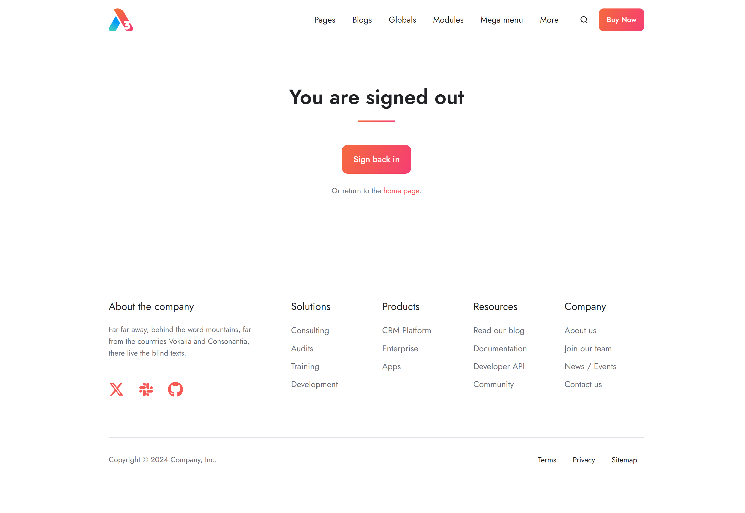 Act3 Membership Sign Out
