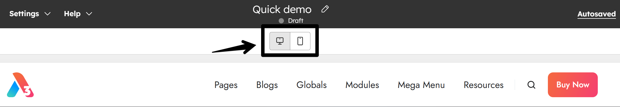 Act3 Page Editor Breakpoints