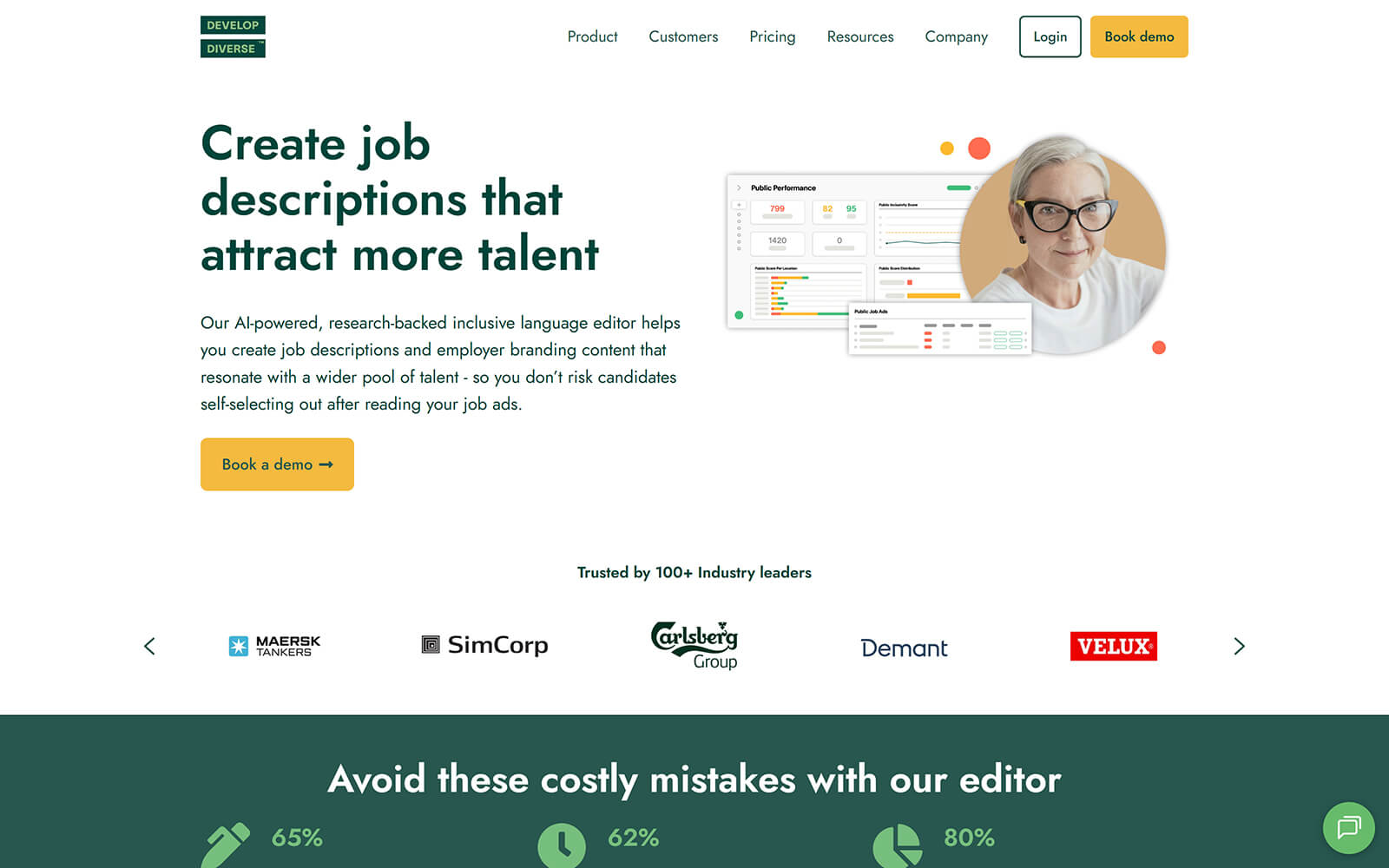 developdiverse.com website built with Act3