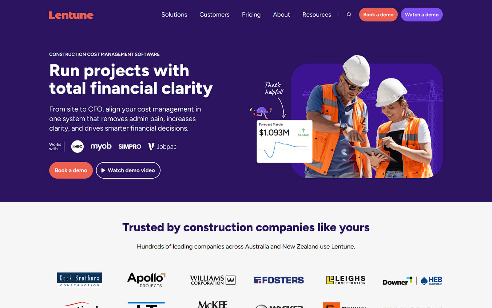 lentune.com website built with Act3