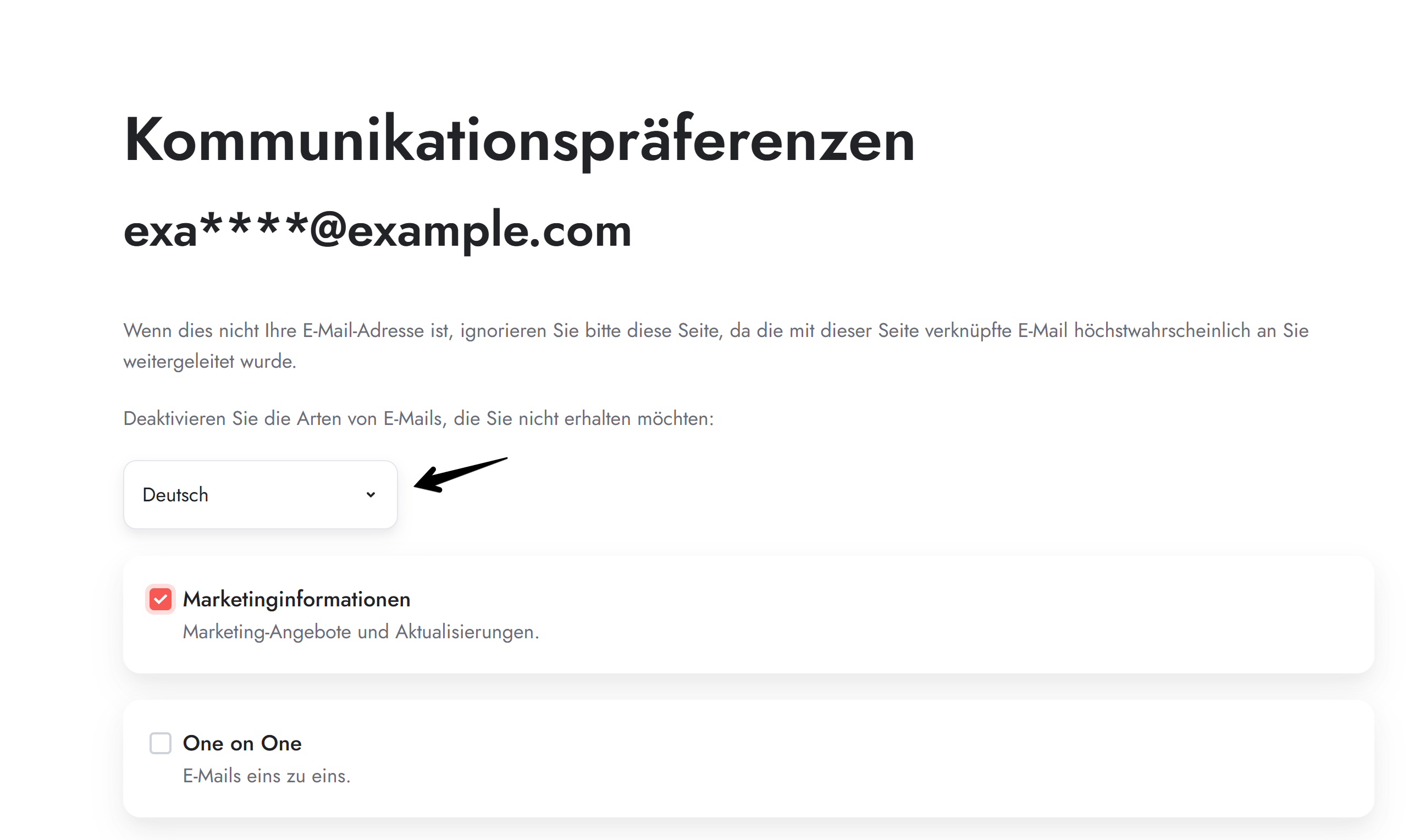 Act3 Subscription Language Dropdown