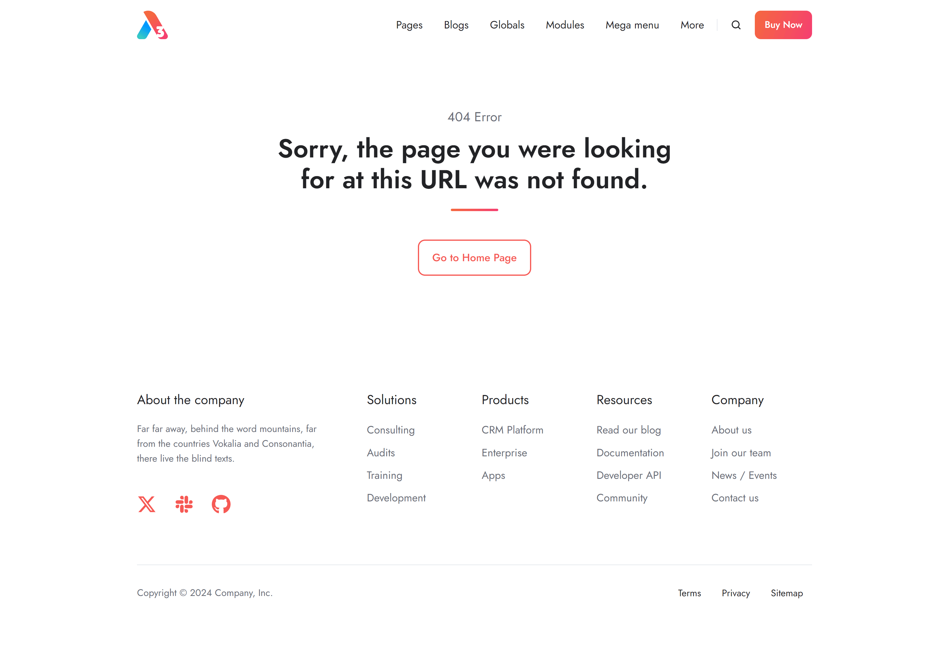 Act3 System 404 Error