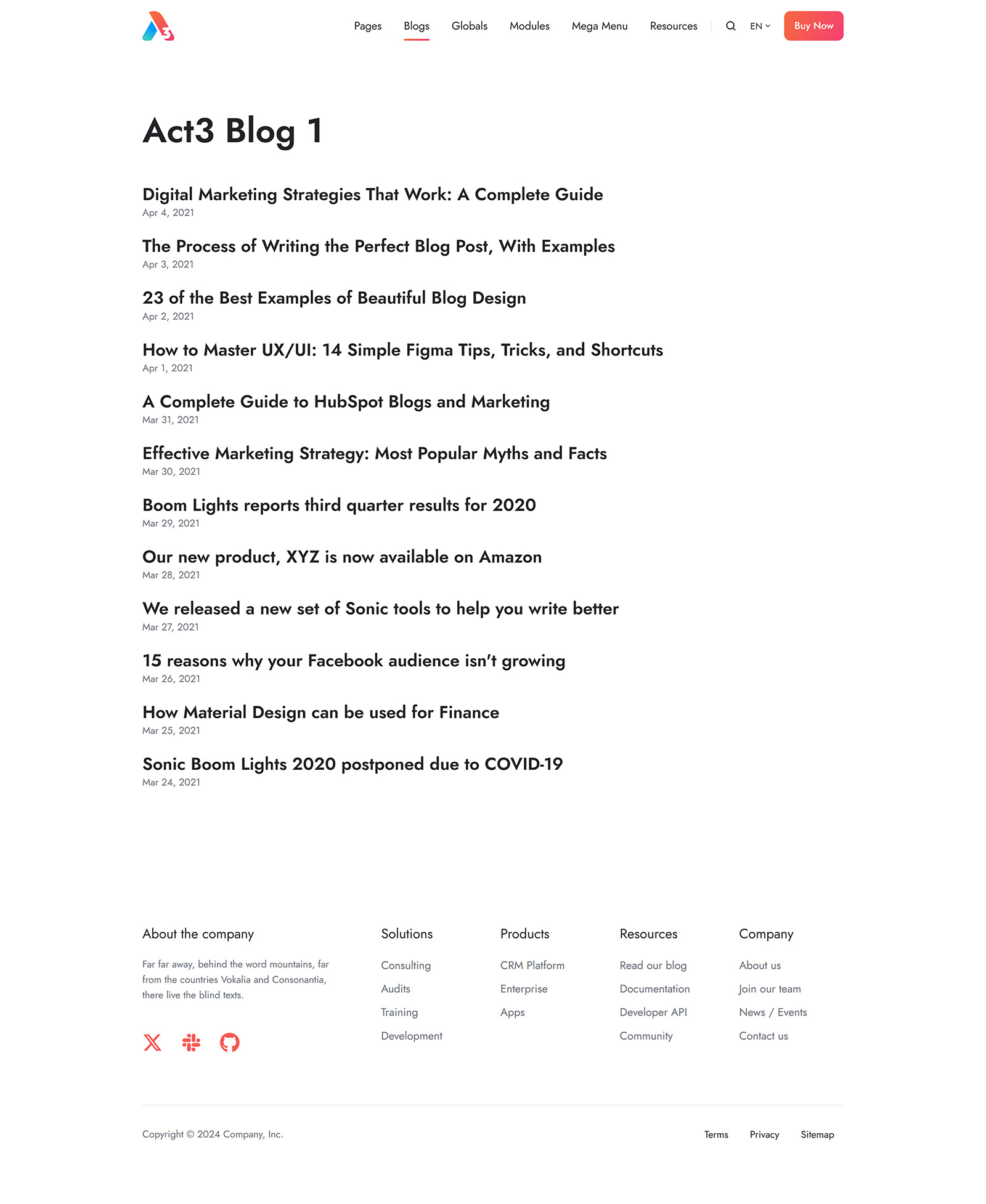 Act3 Templates Blogs Blog Simple Listing