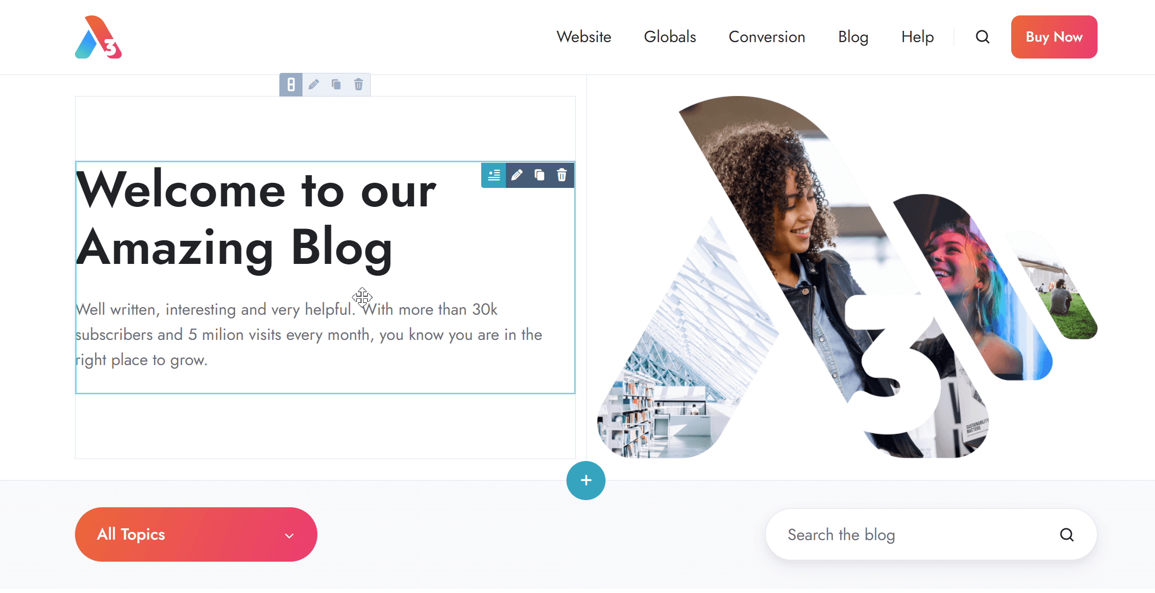 Act3 V12 Blog 2 Listing V2 Page Editor