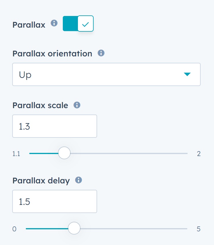 Act3 V35 Parallax Options