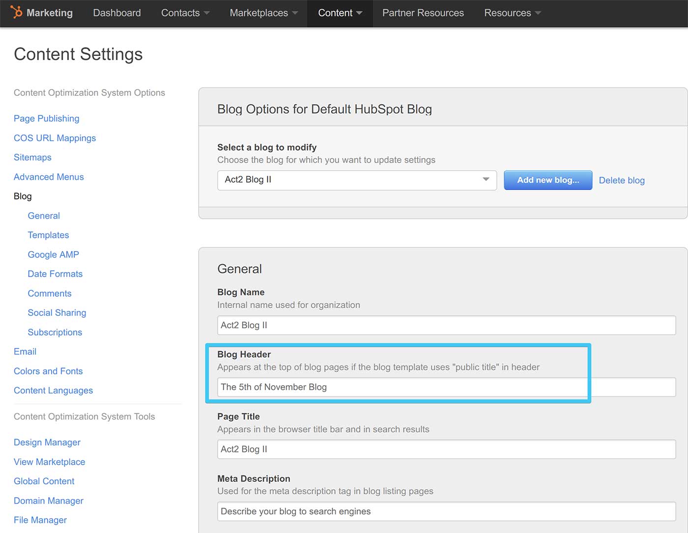 Blog II Set up the blog | Neambo