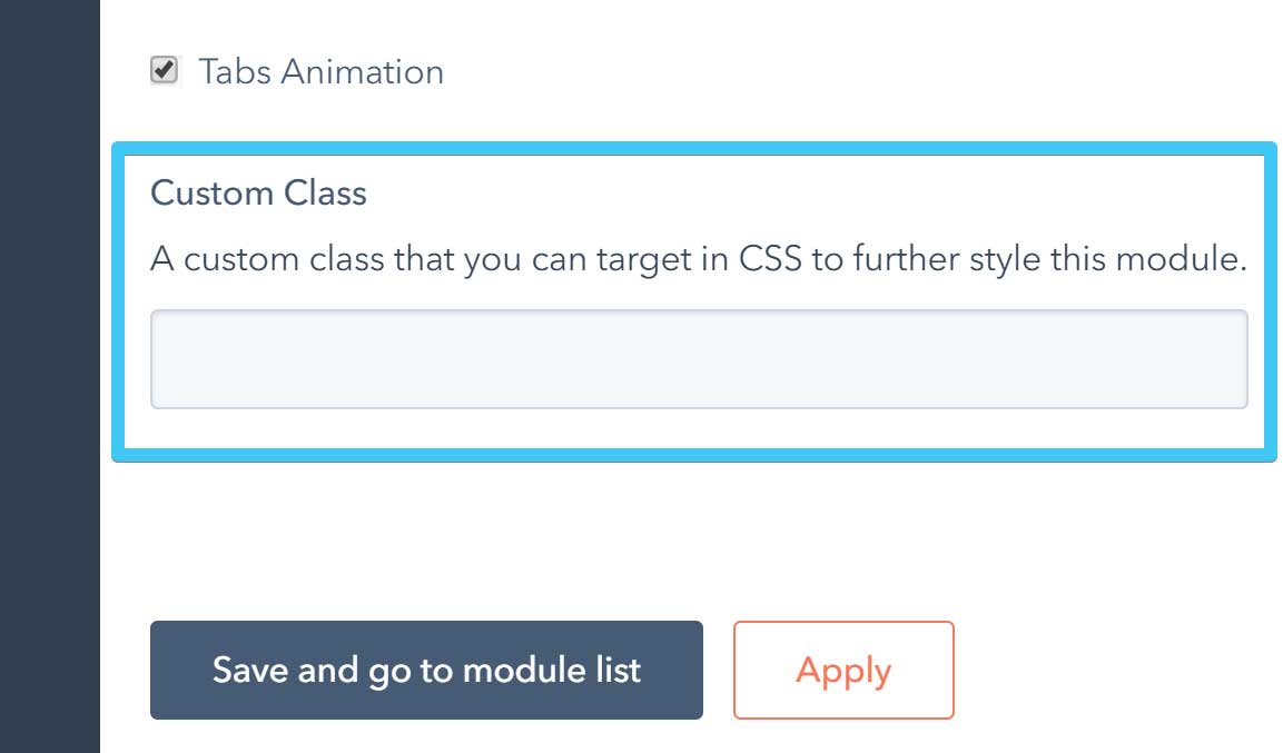 Act2 Page Editor Tabs Custom Class
