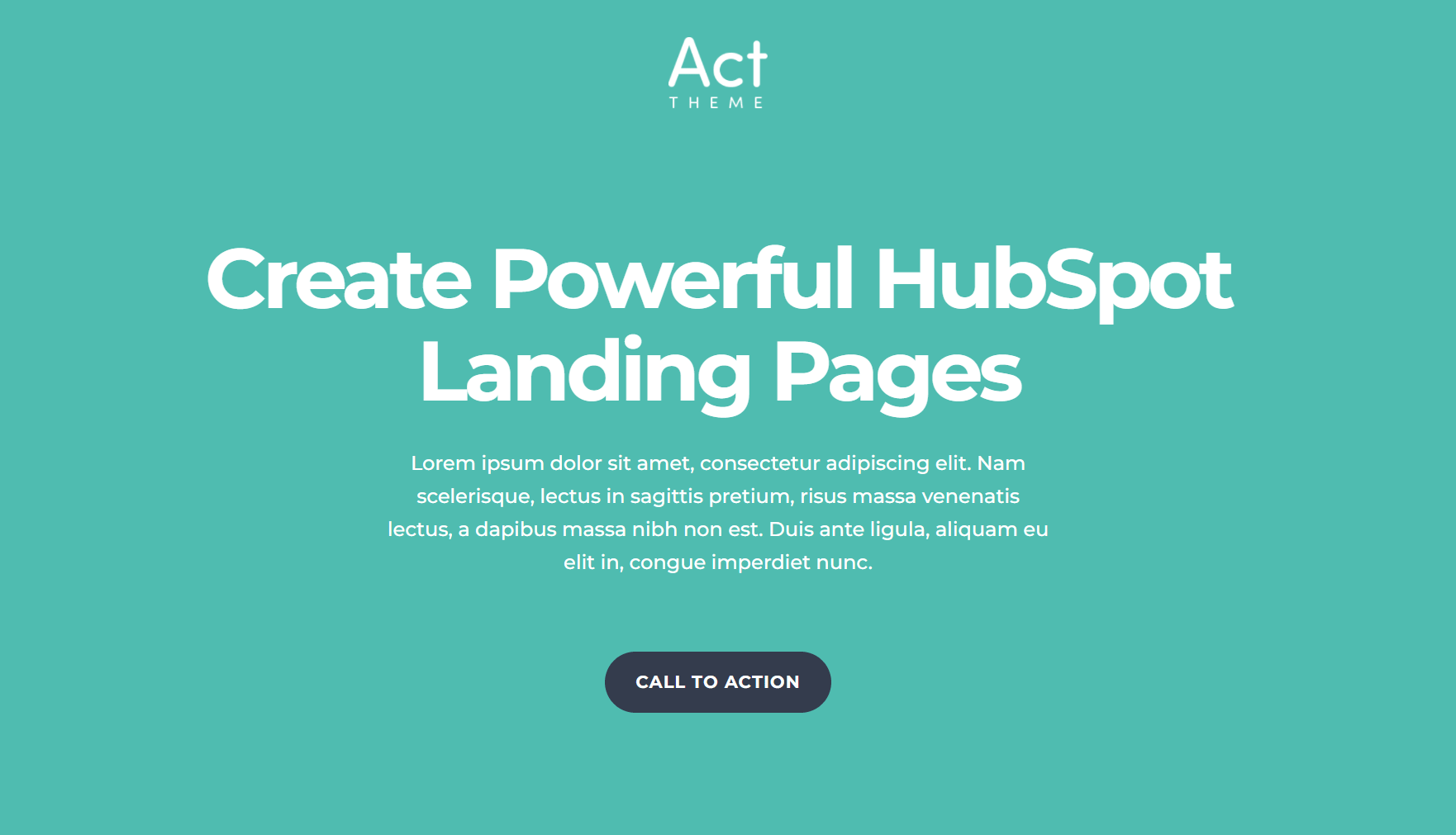 Act2 Special Landing Page Header Sample