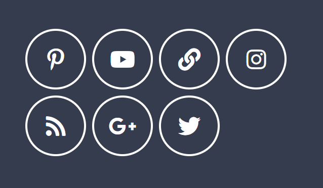 Act2.1 Follow Me module with Social Icons class inside White Content wrapper
