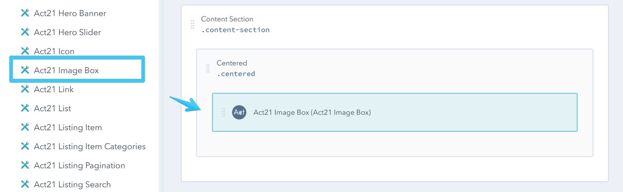 Act2 Template Builder Image Box Custom Module