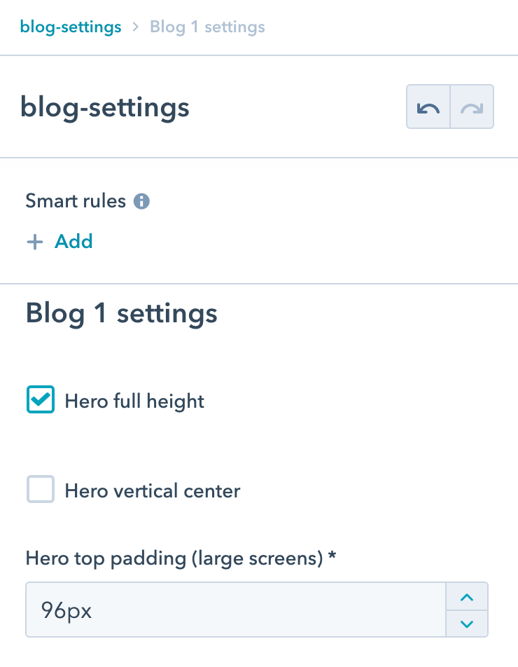 Act3 Blog settings - Settings