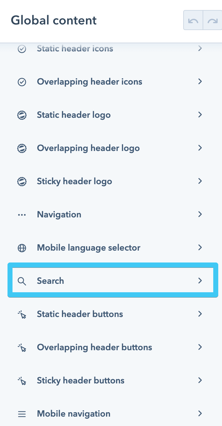 Act3 - Header 6 - Search module