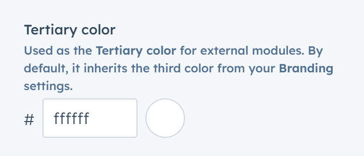 Act3 Theme Settings - Color - Tertiary color