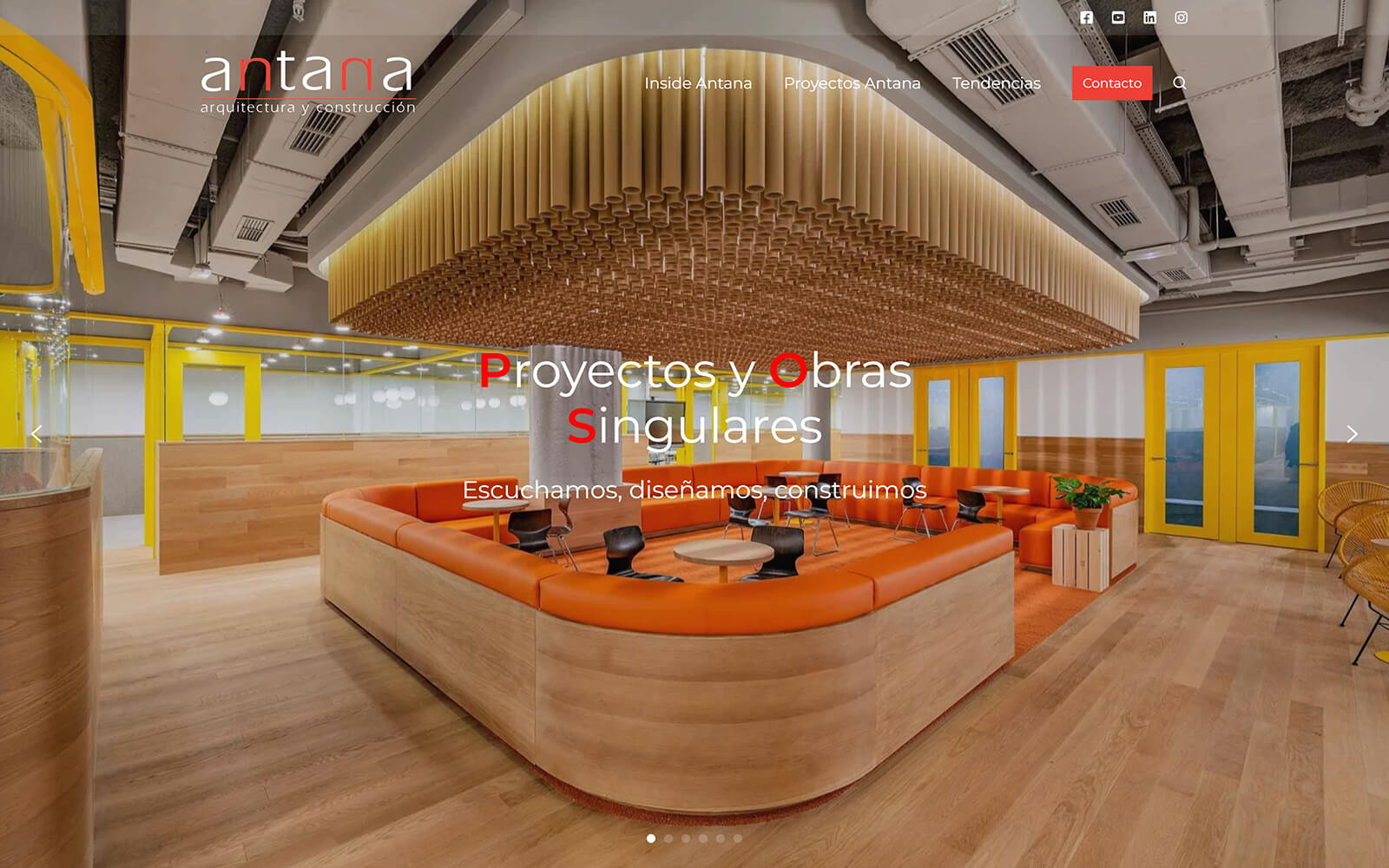 The beautiful antana.es website created with Act3 on the HubSpot CMS