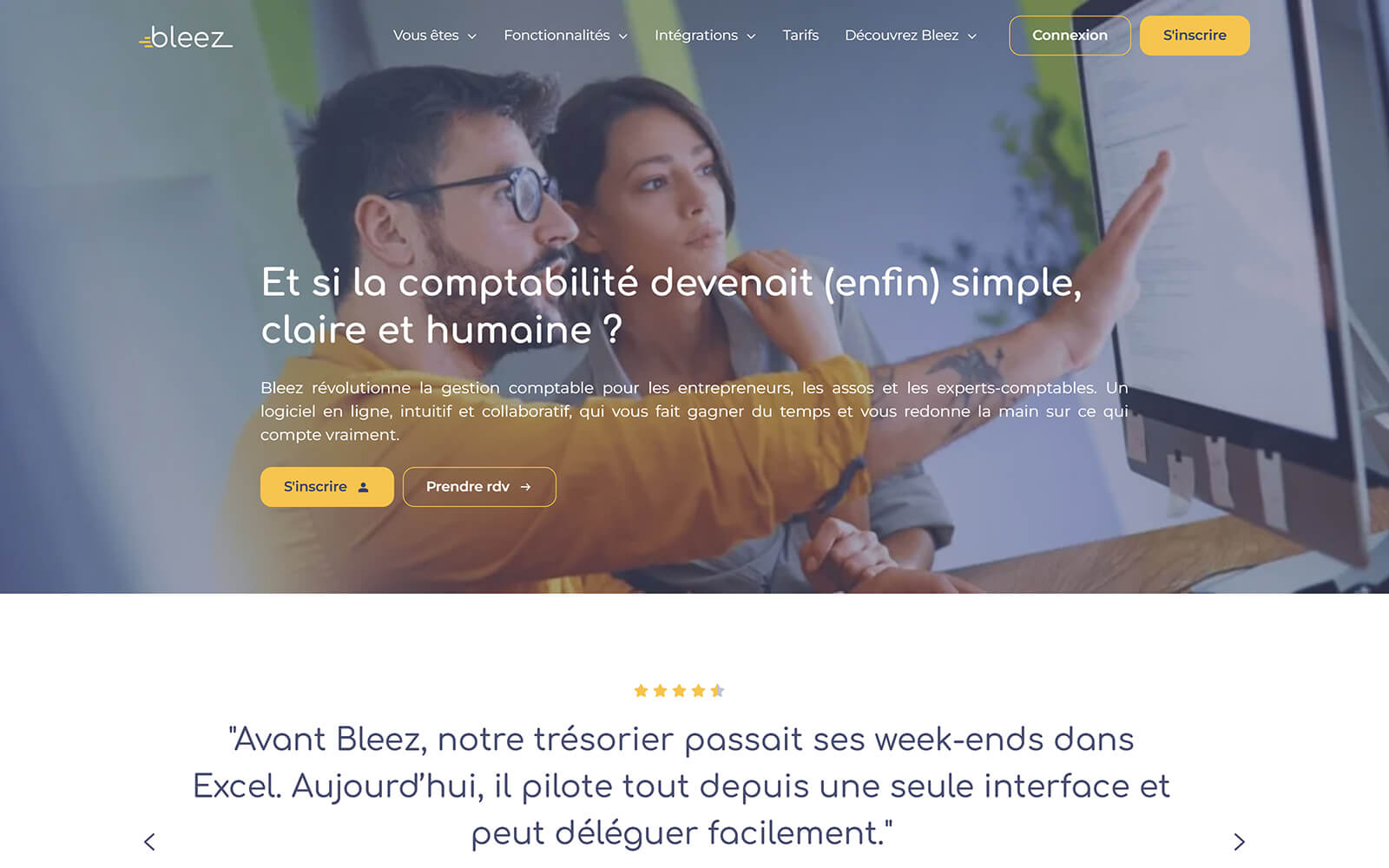 The beautiful bleez.com website created with Act3 on the HubSpot CMS