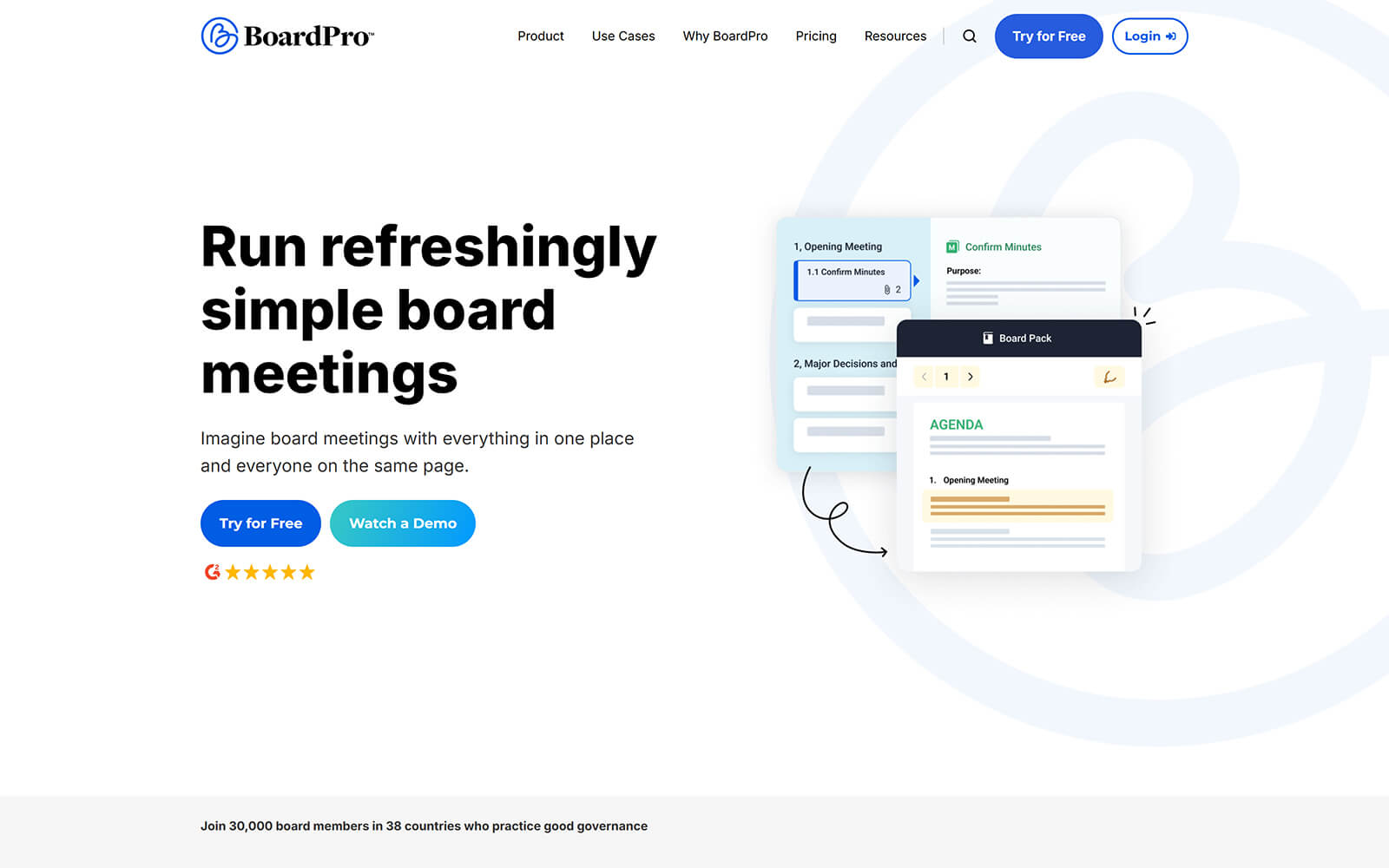 The beautiful boardpro.com website created with Act3 on the HubSpot CMS