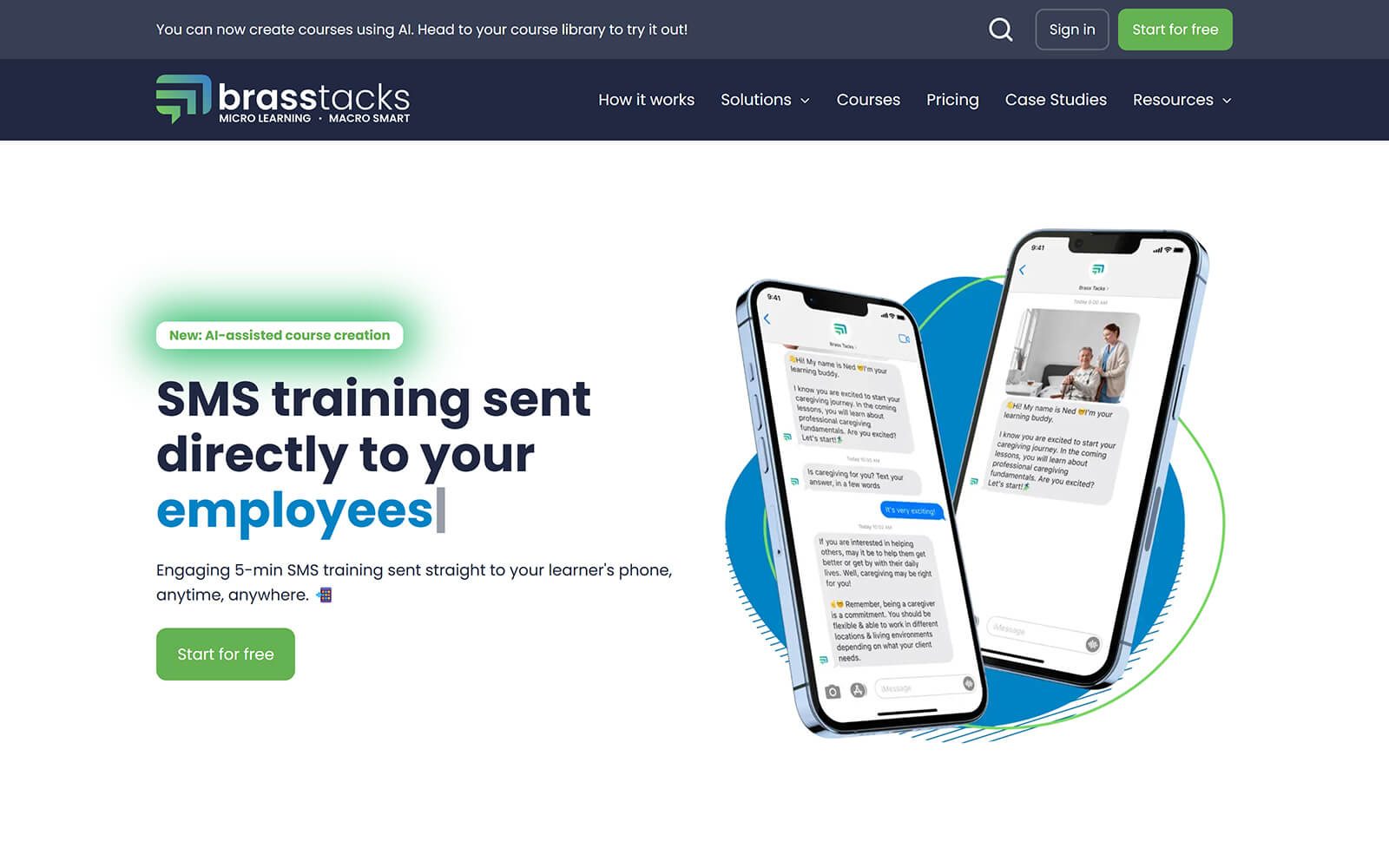 The beautiful brasstacks.works website created with Act3 on the HubSpot CMS