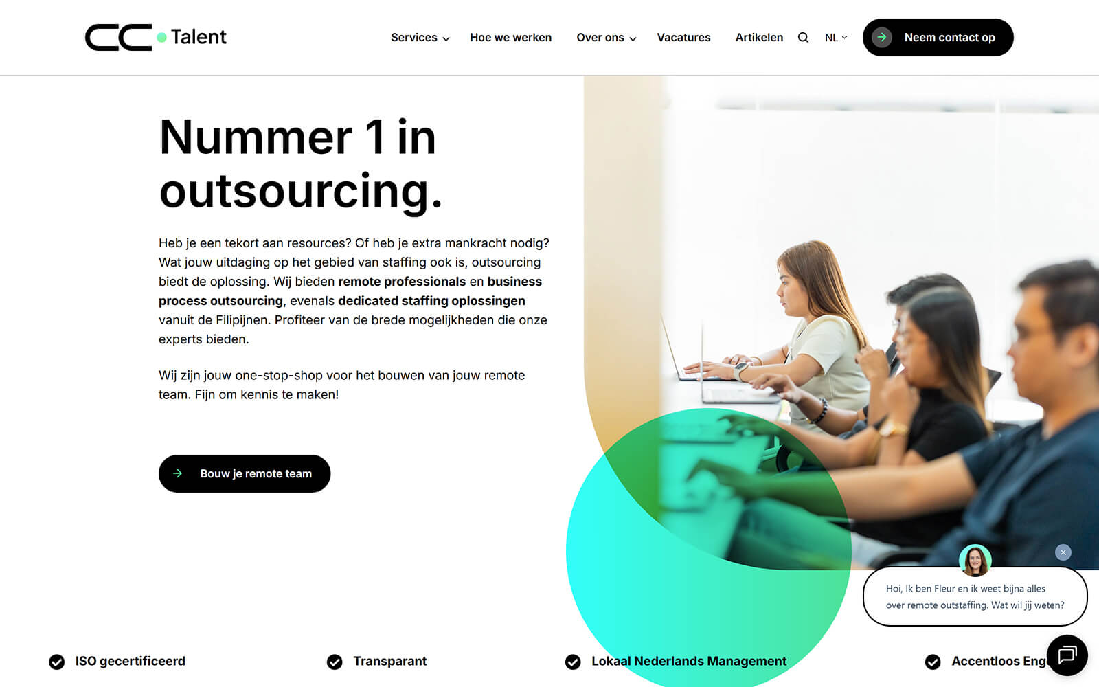 The beautiful cctalent.global website created with Act3 on the HubSpot CMS