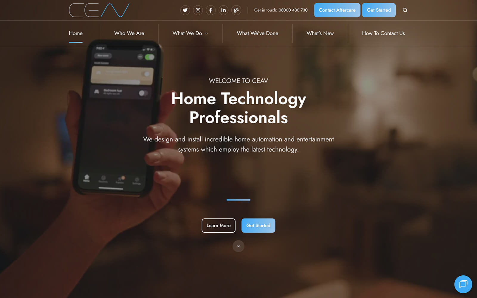 The beautiful ceav.co.uk website created with Act3 on the HubSpot CMS