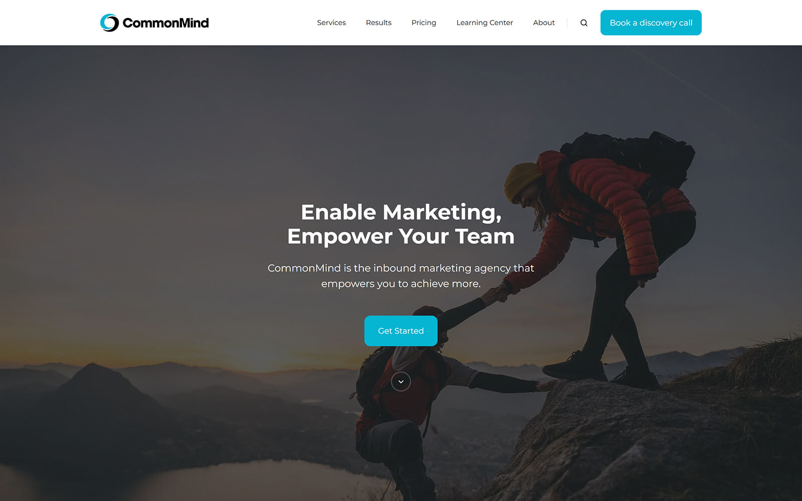 The beautiful commonmind.com website created with Act3 on the HubSpot CMS