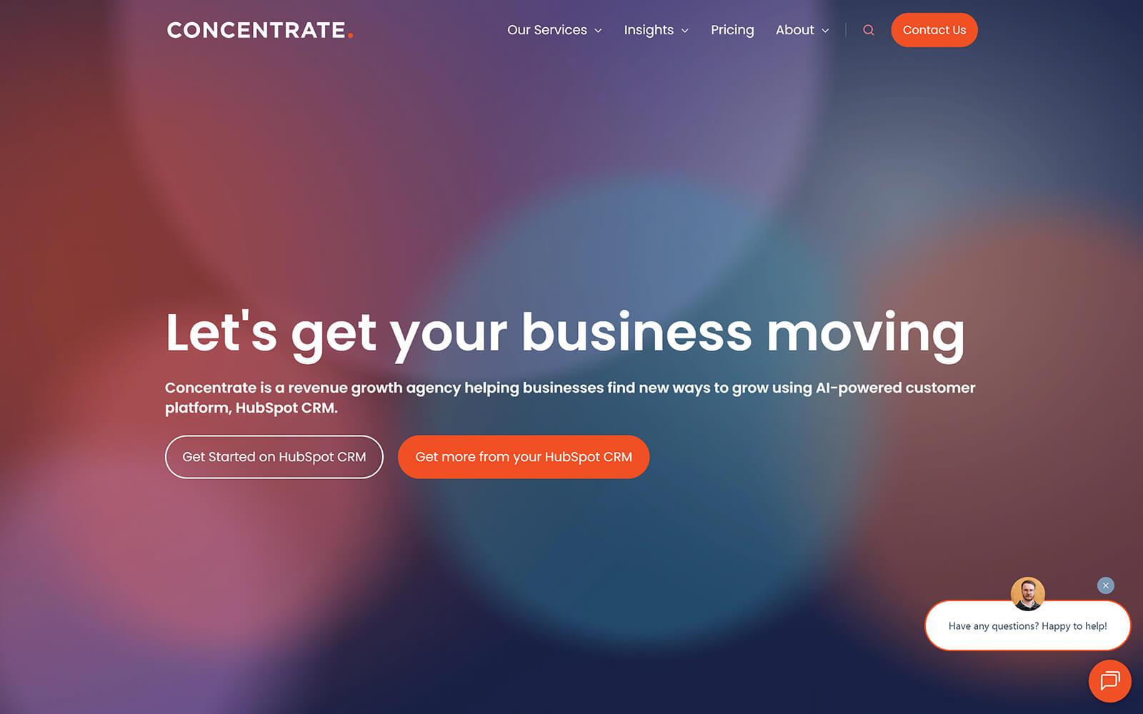 The beautiful concentrate.co.nz website created with Act3 on the HubSpot CMS