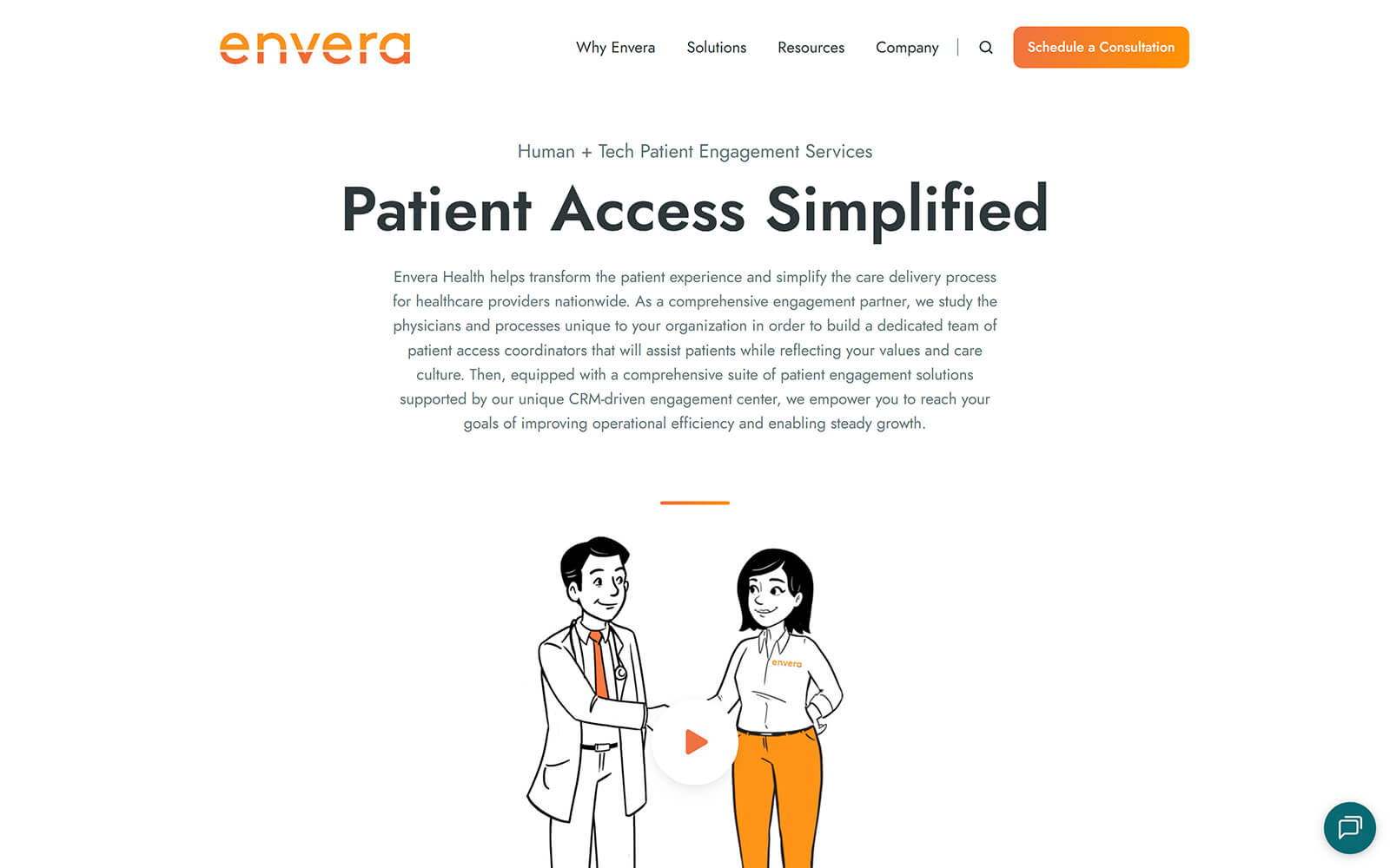 The beautiful enverahealth.com website created with Act3 on the HubSpot CMS