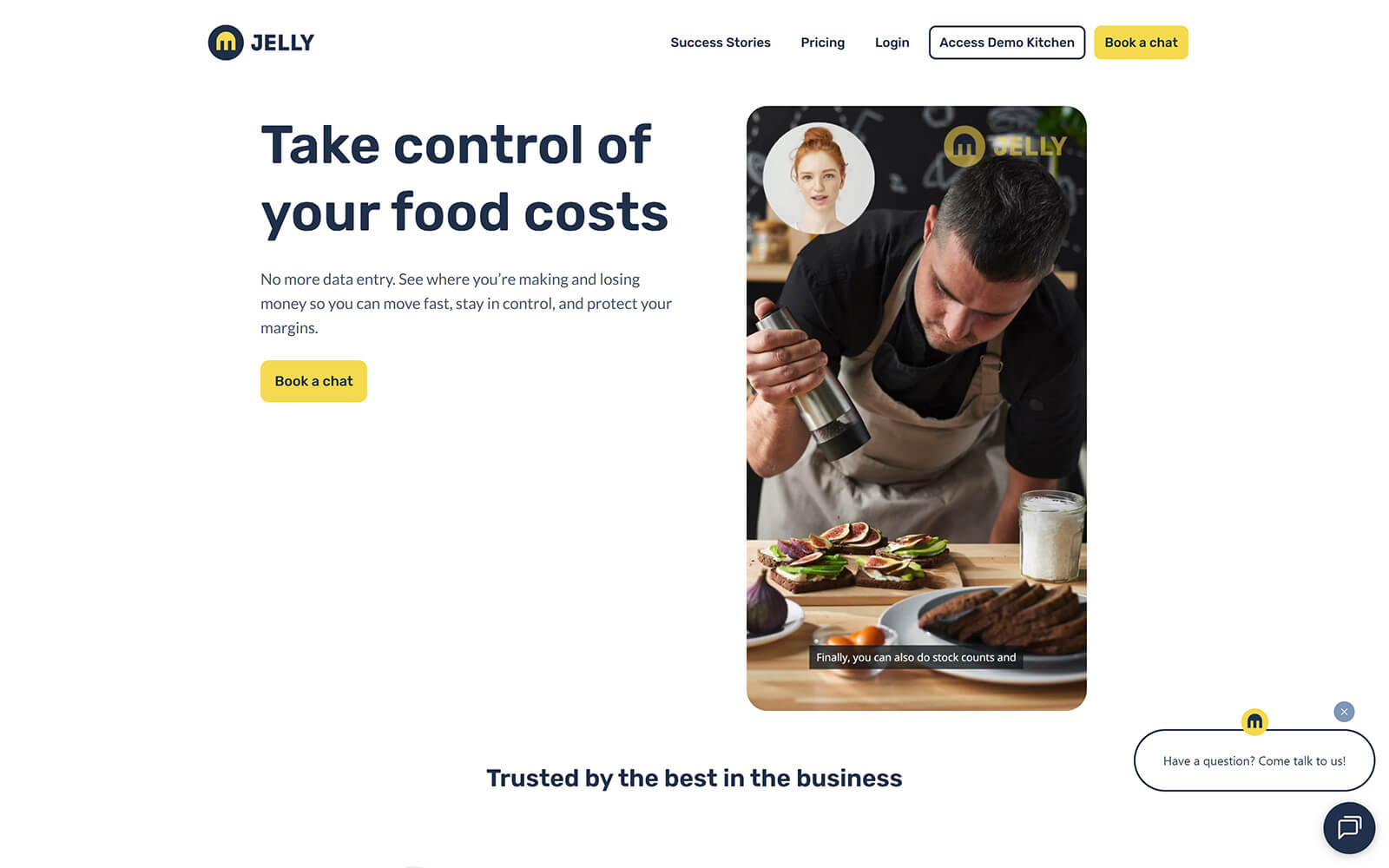 The beautiful getjelly.co.uk website created with Act3 on the HubSpot CMS