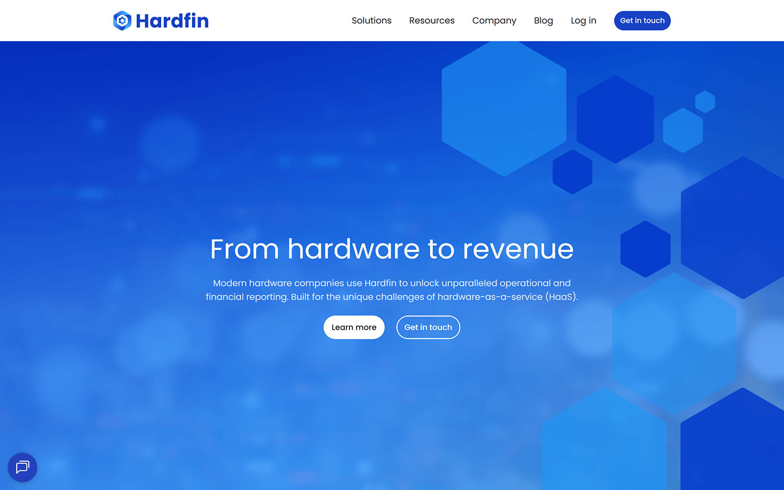 The beautiful hardfin.com website created with Act3 on the HubSpot CMS