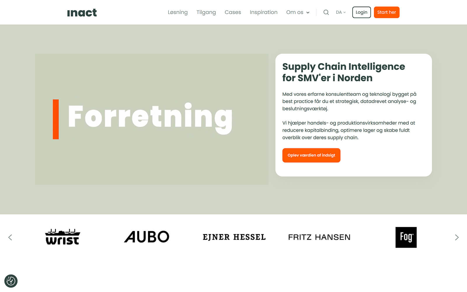 The beautiful inact.io website created with Act3 on the HubSpot CMS