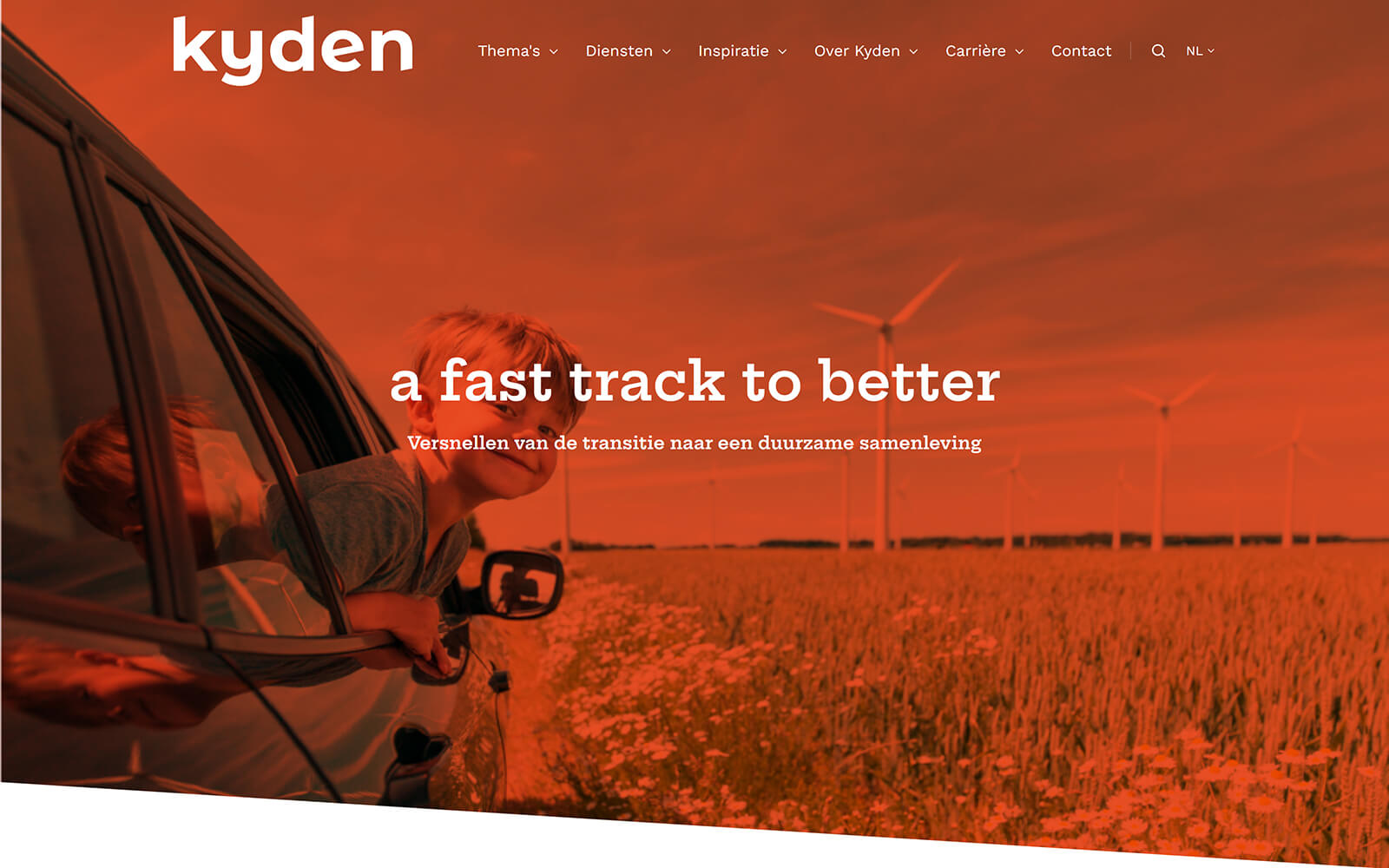 The beautiful kyden.com website created with Act3 on the HubSpot CMS
