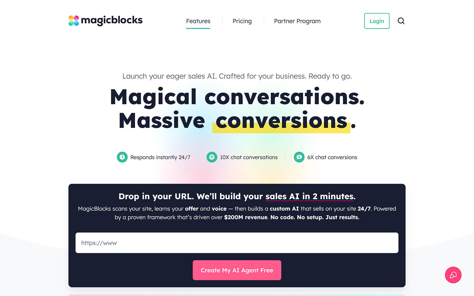 The beautiful magicblocks.ai website created with Act3 on the HubSpot CMS