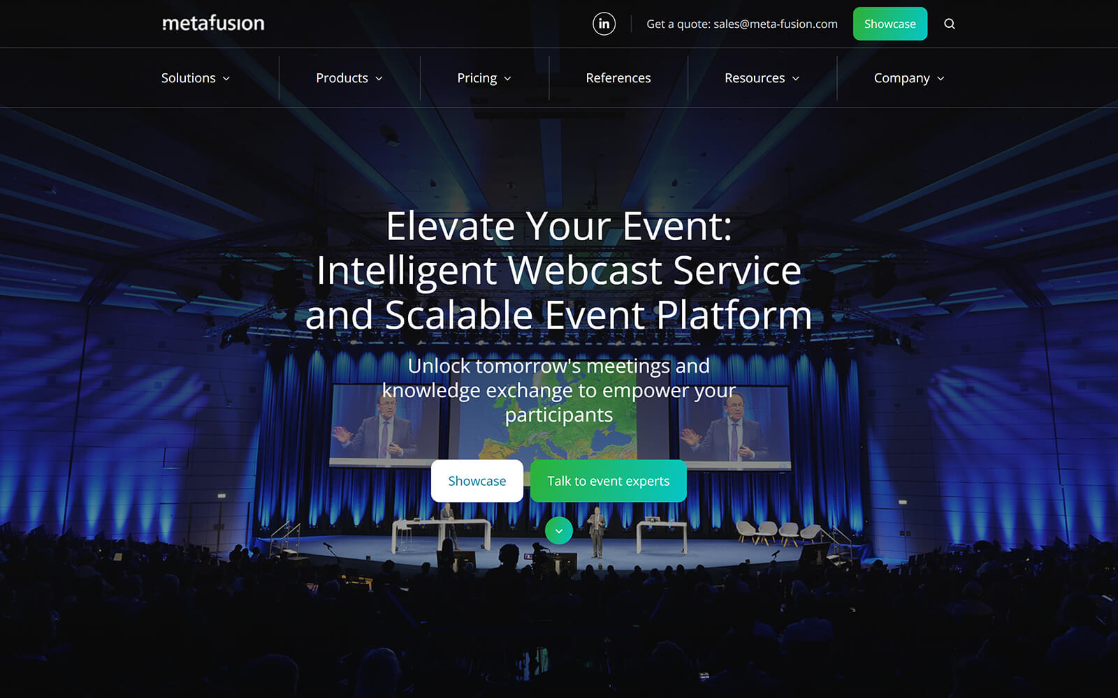 The beautiful meta-fusion.com website created with Act3 on the HubSpot CMS