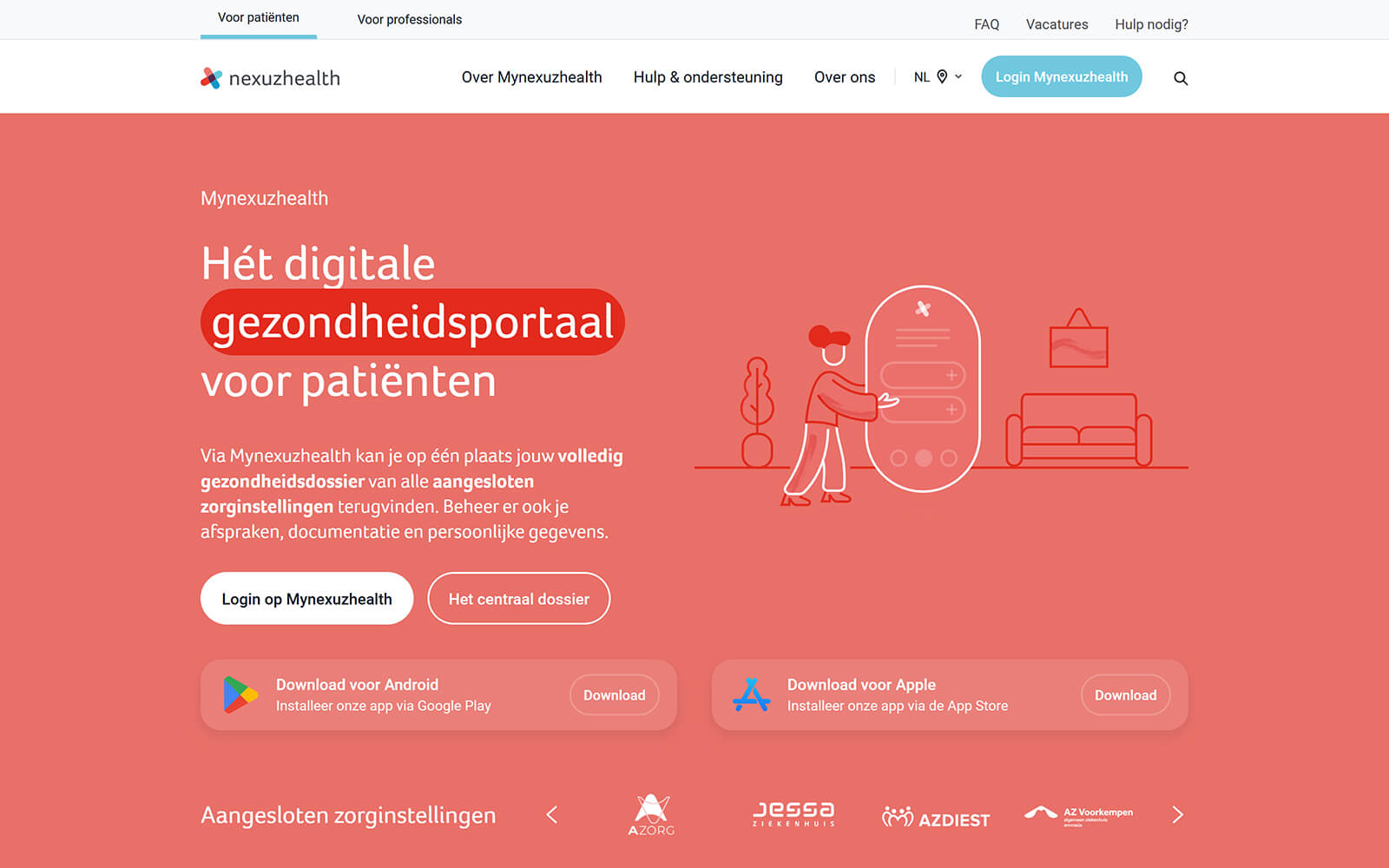 The beautiful nexuzhealth.com website created with Act3 on the HubSpot CMS