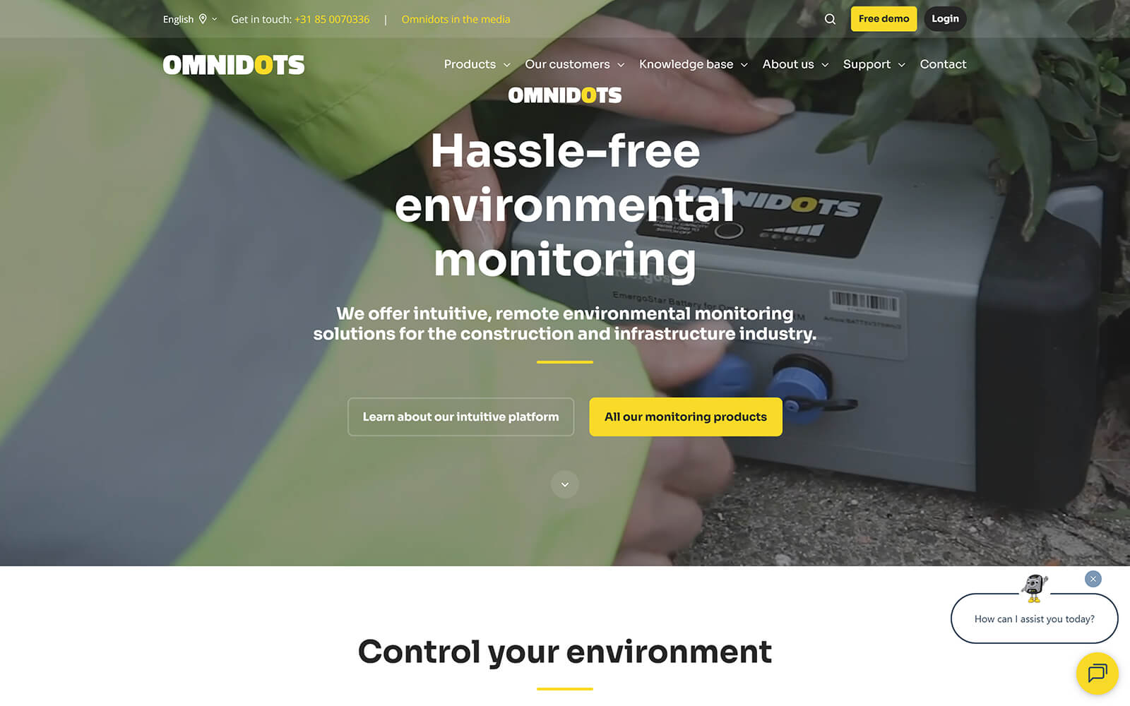 The beautiful omnidots.com website created with Act3 on the HubSpot CMS