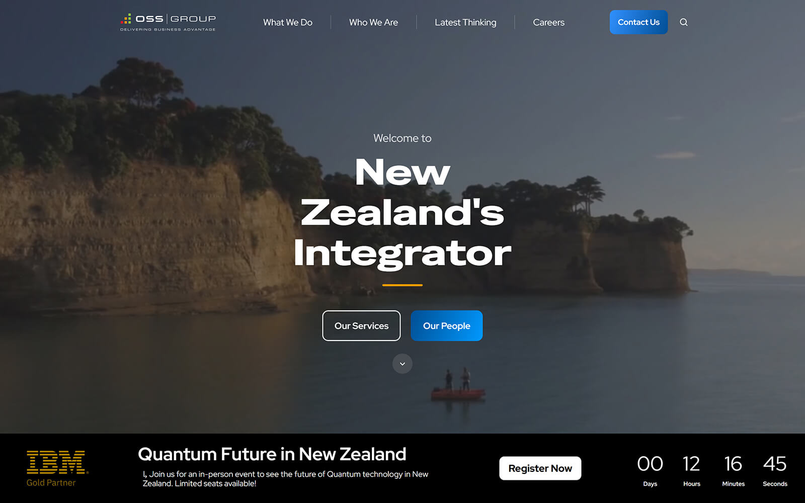 The beautiful oss-group.co.nz website created with Act3 on the HubSpot CMS