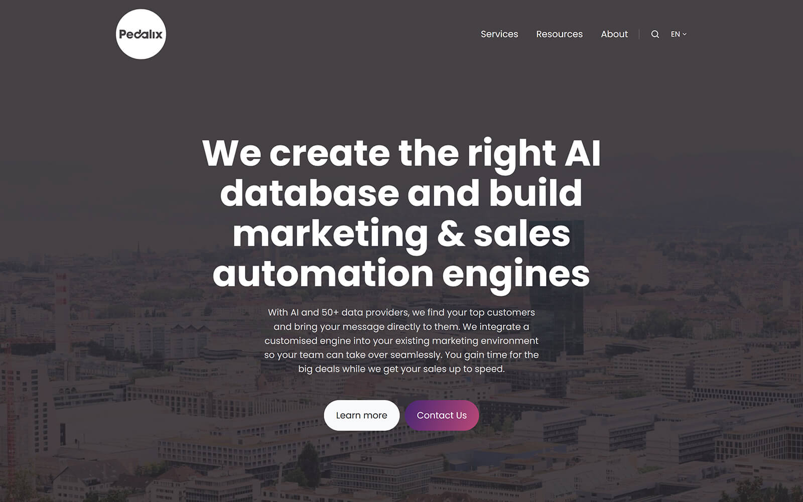 The beautiful pedalix.com website created with Act3 on the HubSpot CMS