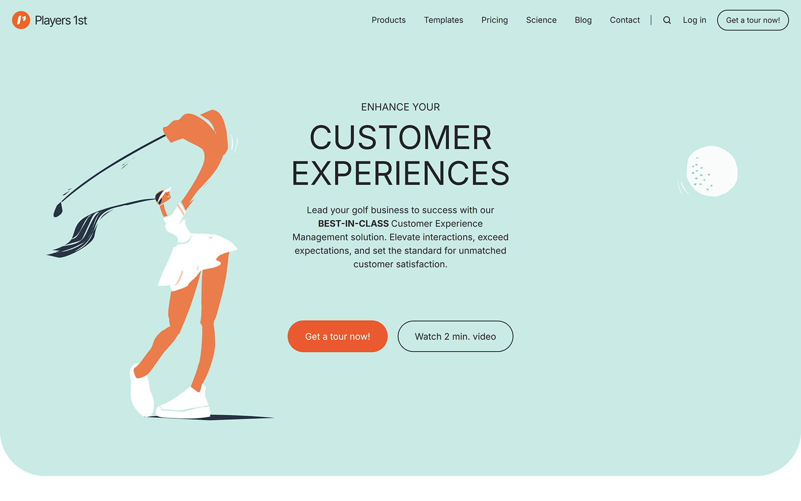 The beautiful players1st.com website created with Act3 on the HubSpot CMS