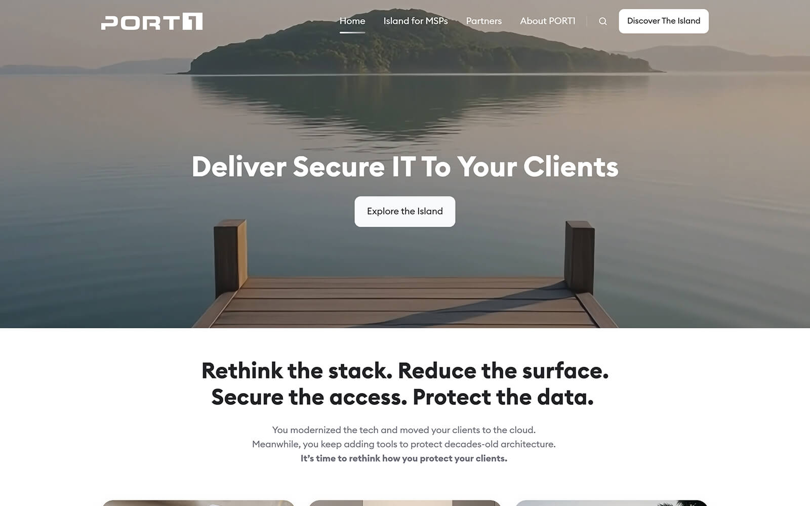 The beautiful port1.io website created with Act3 on the HubSpot CMS