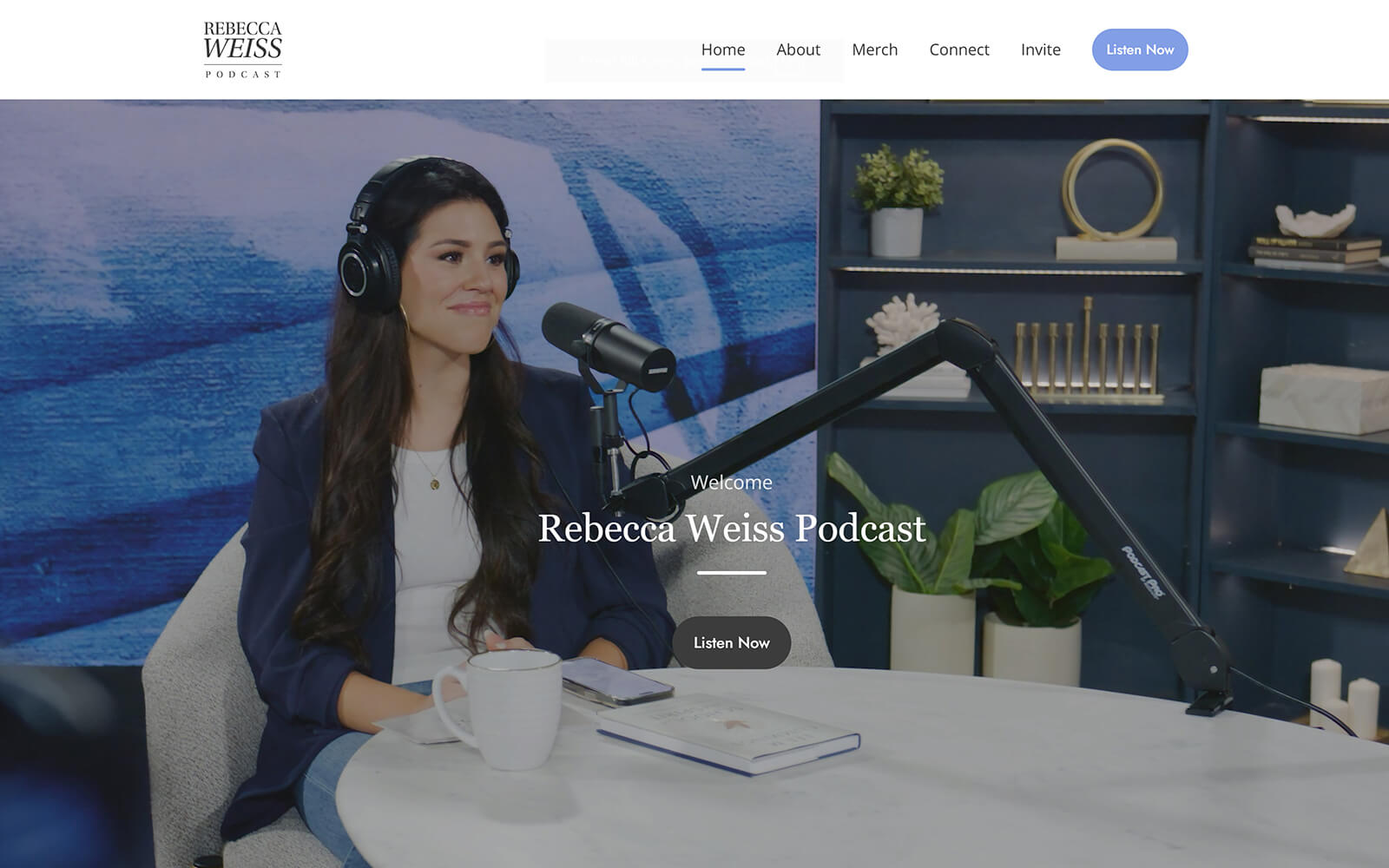 The beautiful rebecca.daystar.com website created with Act3 on the HubSpot CMS