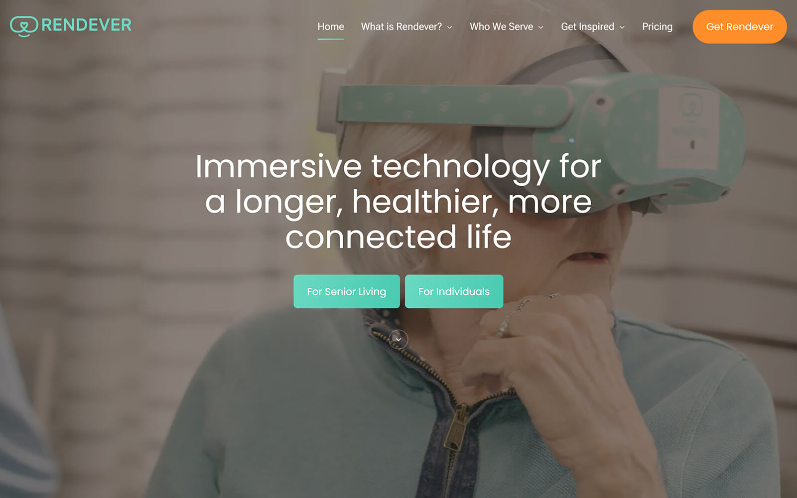 The beautiful rendever.com website created with Act3 on the HubSpot CMS
